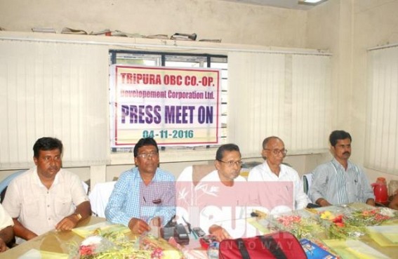 Tripura OBC Co-operative held press meet Tripura OBC Co-operative held press meet